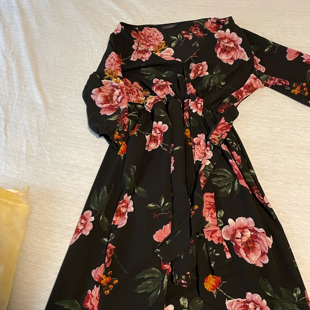 Floral dress.